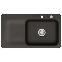 SPÜLE Juna 90 / 50140265  - Braun, Basics, Keramik (90/20/51cm) - Systemceram