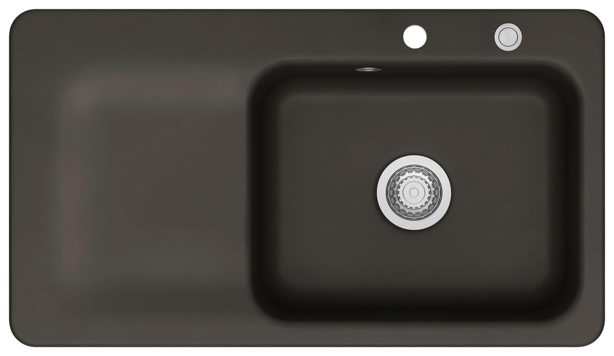 SPÜLE Juna 90 / 50140265  - Braun, Basics, Keramik (90/20/51cm) - Systemceram