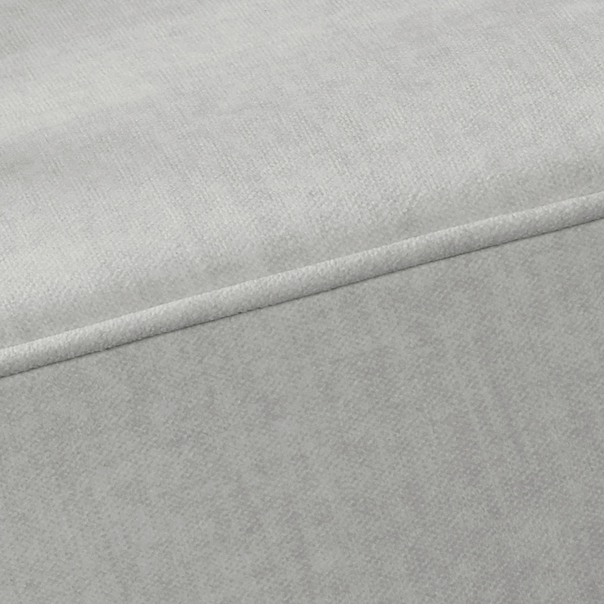 ECKSOFA Mikrofaser Hellgrau  - Hellgrau/Braun, Design, Holz/Textil (284/182cm) - P & B