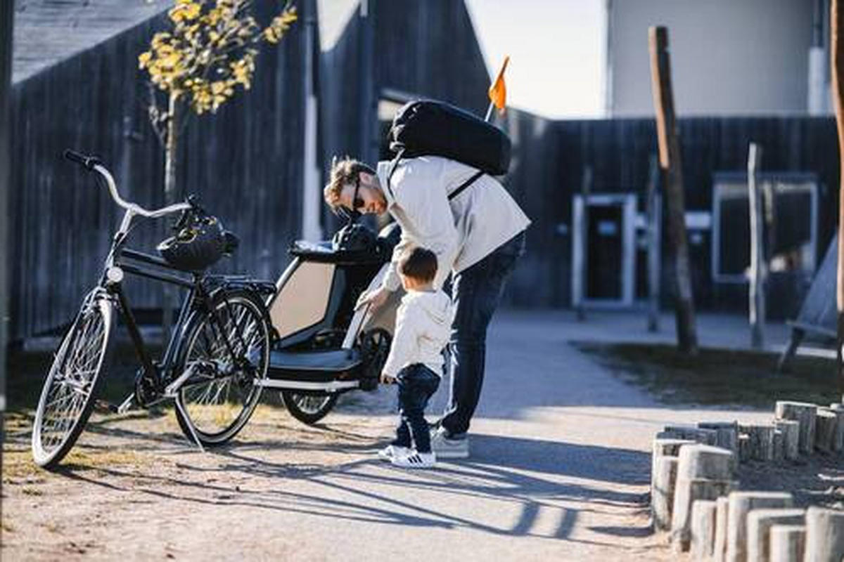 FAHRRADANHÄNGER   Courier  - Blau/Schwarz, Trend, Metall (76/32/105cm) - Thule
