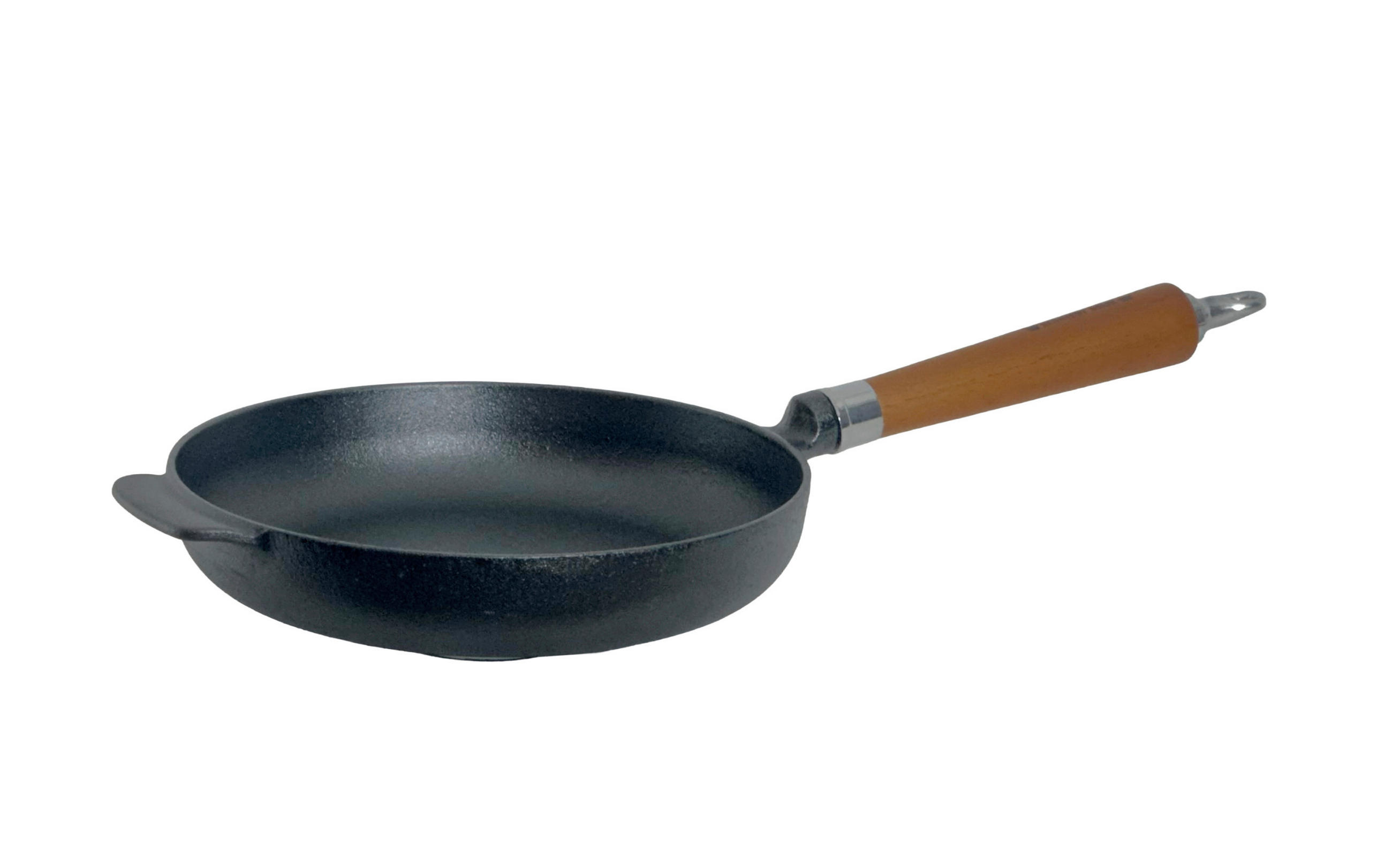 BRATPFANNE  - Schwarz/Braun, Basics, Holz/Metall (50/25/9cm)