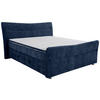BOXSPRINGBETT 140/200 cm  in Dunkelblau  - Dunkelblau, KONVENTIONELL, Textil/Metall (140/200cm) - Esposa