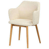 ARMLEHNSTUHL in Holz, Textil Naturfarben, Beige  - Beige/Naturfarben, MODERN, Holz/Textil (55/82/57cm) - Livetastic