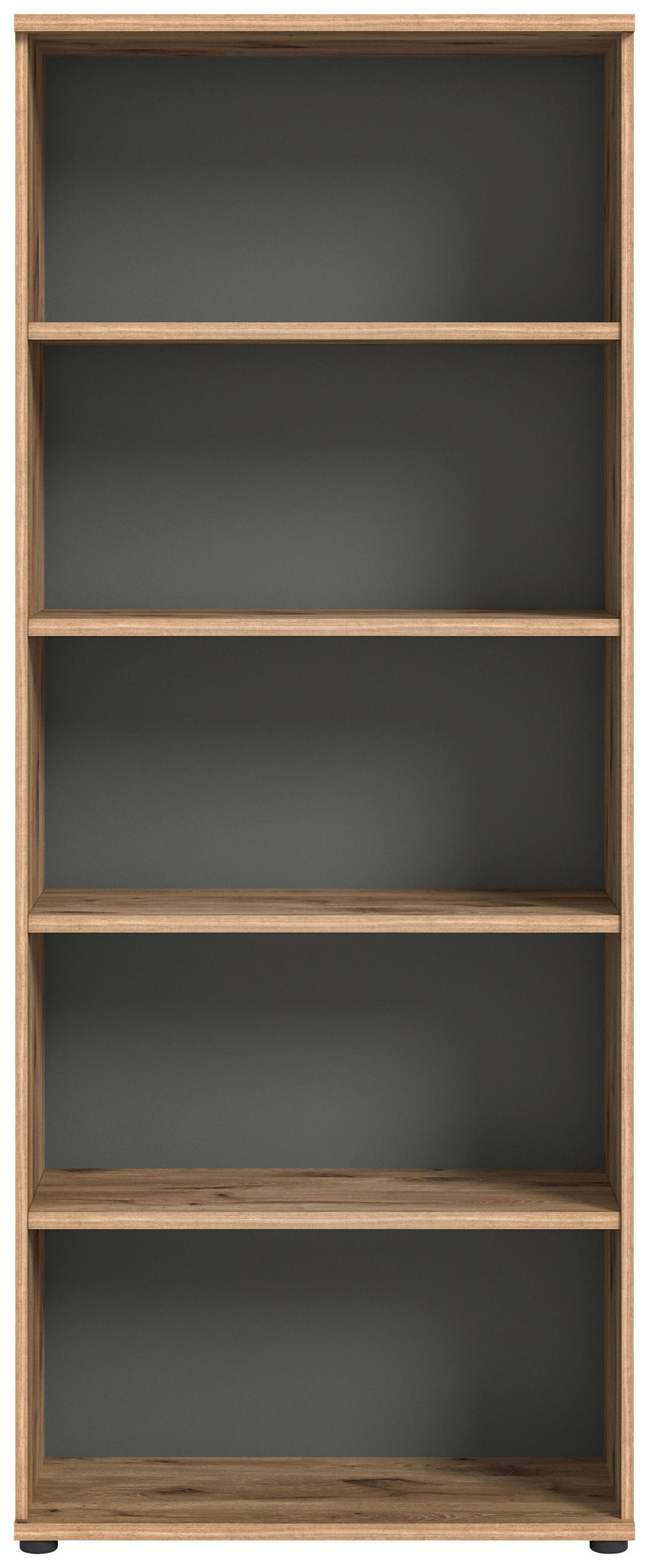 POLICA siva, boje hrasta  drvni materijal  - siva/boje hrasta, drvni materijal (80/199/37cm) - Modern Living