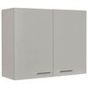 KÜCHENOBERSCHRANK 90/72/35 cm  in Grau  - Edelstahlfarben/Grau, MODERN, Holzwerkstoff (90/72/35cm) - Nobilia