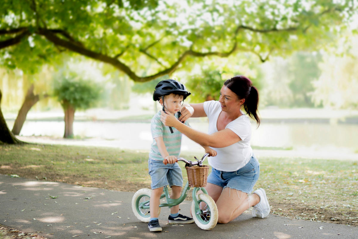 KINDERFAHRRAD 10 Zoll  - Salbeigrün, Basics, Metall (46,5/54/75cm)