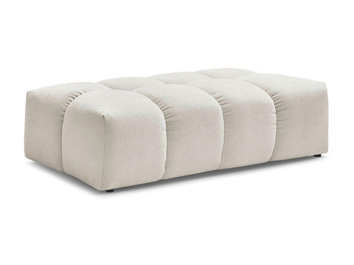 HOCKER EVEREST Struktur Beige  - Beige/Schwarz, MODERN, Kunststoff/Textil (140/70/40cm)