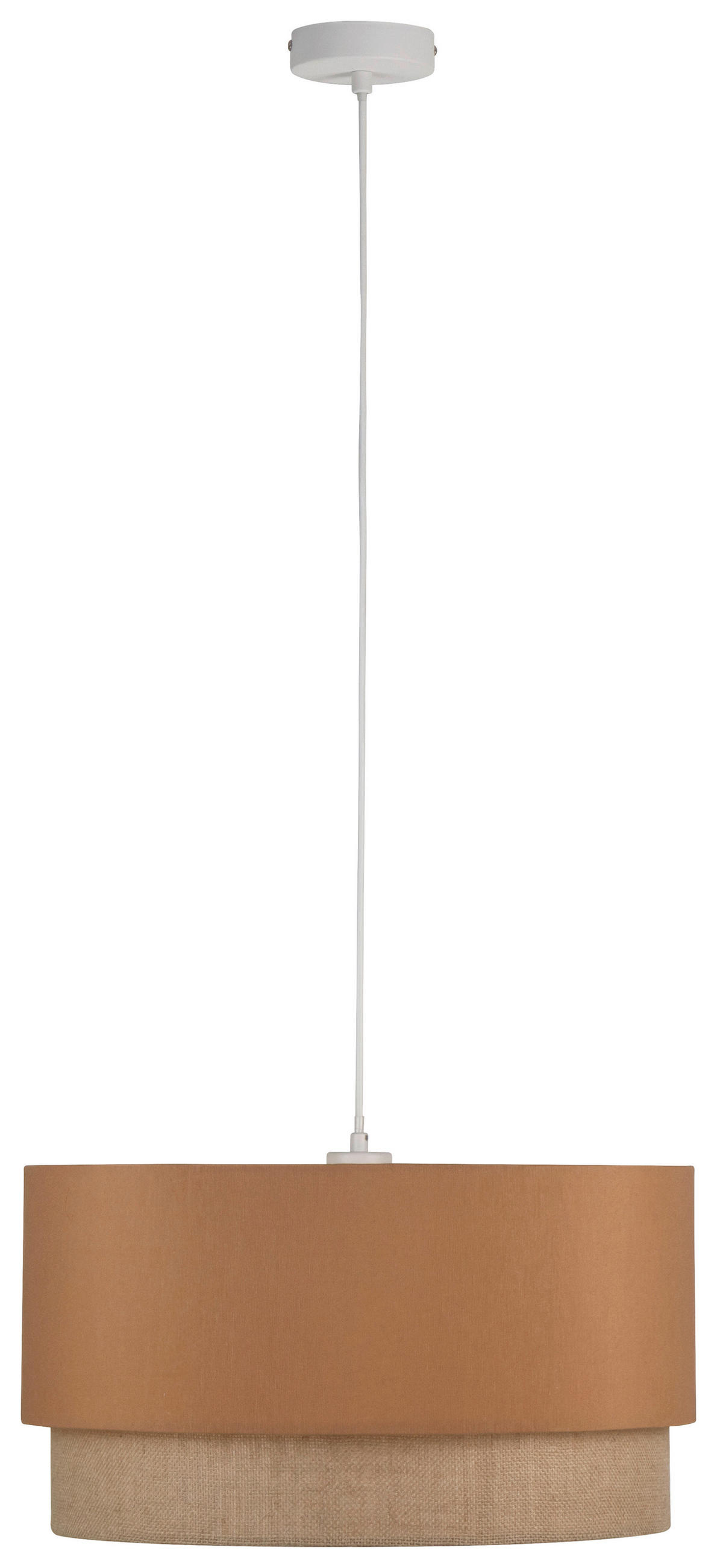 HÄNGELEUCHTE 45/120 cm  - Naturfarben/Mokka, Trend, Kunststoff/Textil (45/120cm) - Collett's Monde