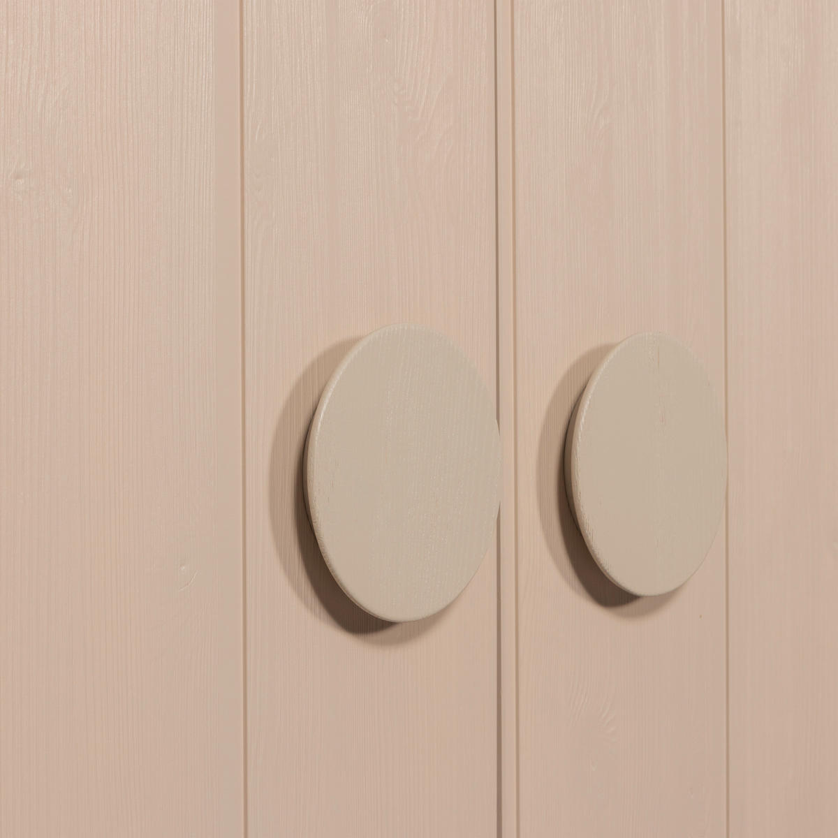 DREHTÜRENSCHRANK  in Hellgrau  - Hellgrau, Design, Holz (110/200/55cm) - Livetastic