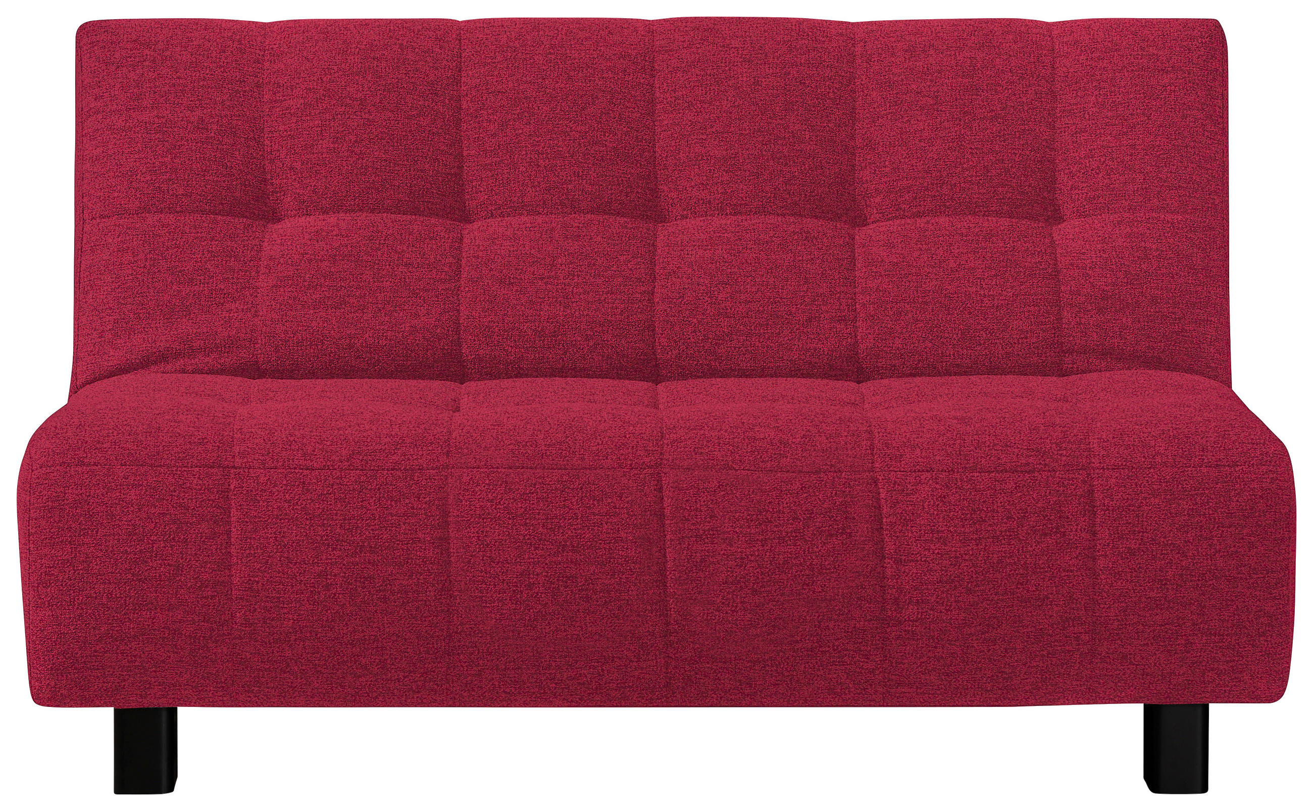 SCHLAFSOFA Rot  - Rot/Schwarz, Design, Textil/Metall (145/92/102cm) - Novel