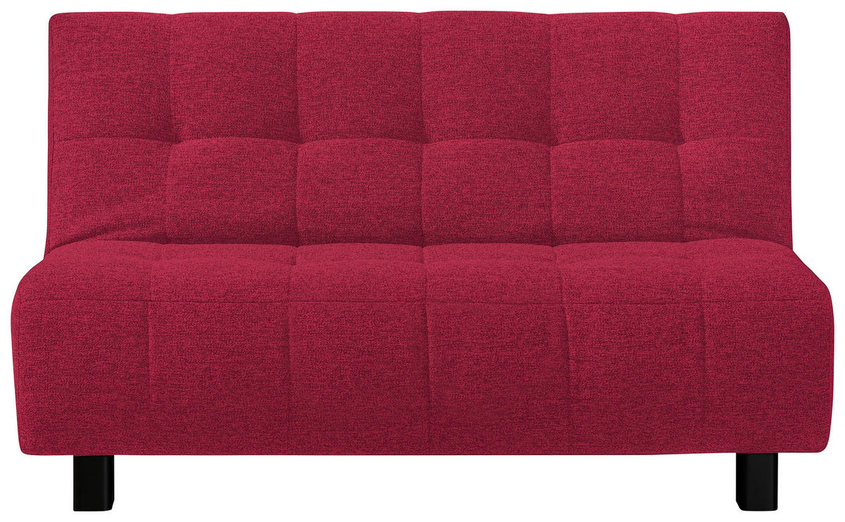 SCHLAFSOFA Rot  - Rot/Schwarz, Design, Textil/Metall (145/92/102cm) - Novel