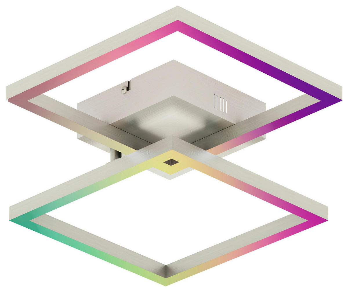 LED-DECKENLEUCHTE  44/7,8/44 cm   - Silberfarben, Design, Metall (44/7,8/44cm) - Tint