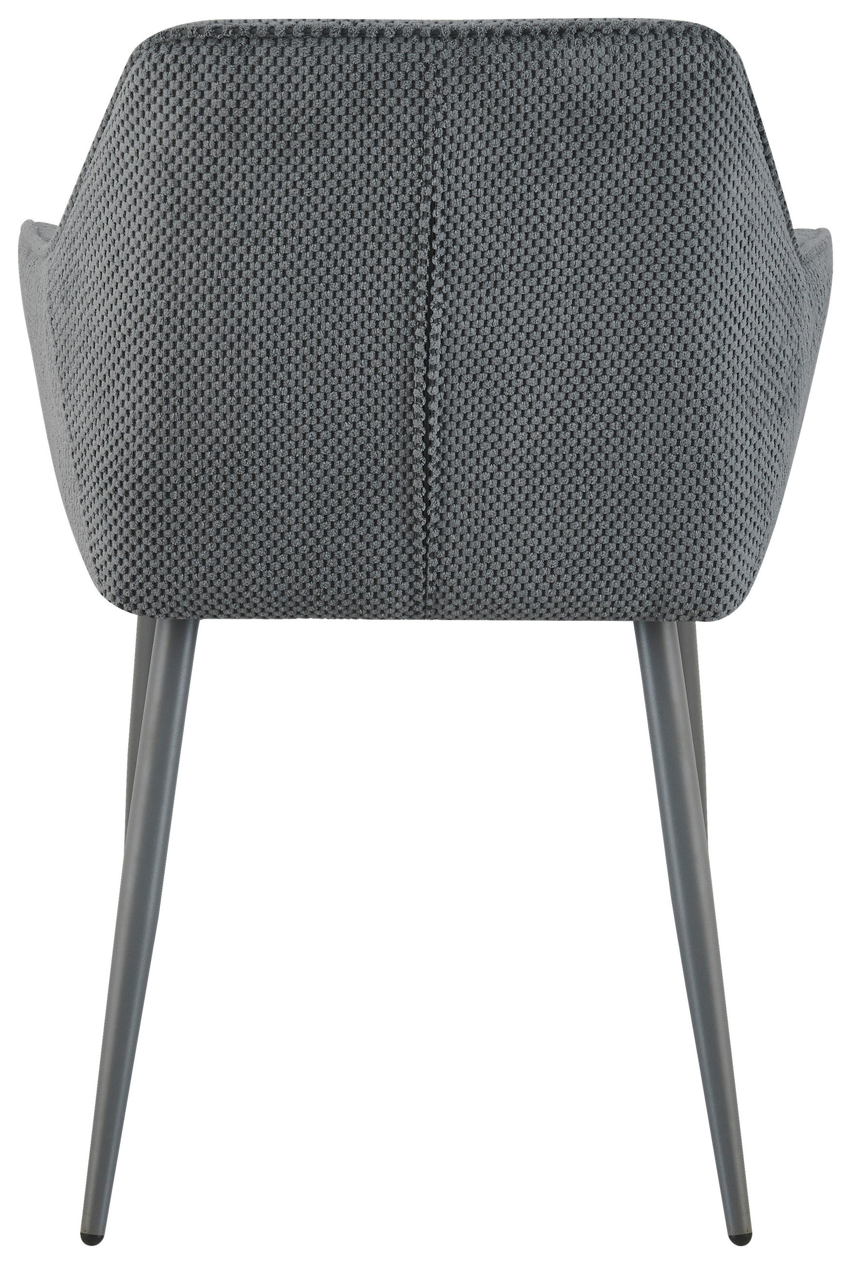 ARMLEHNSTUHL  in Eisen Webstoff  - Grau, KONVENTIONELL, Textil/Metall (56/81/61cm) - MID.YOU