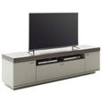TV-ELEMENT Grau, Eichefarben  210/58/50 cm  - Eichefarben/Grau, Design, Holzwerkstoff/Metall (210/58/50cm) - Novel