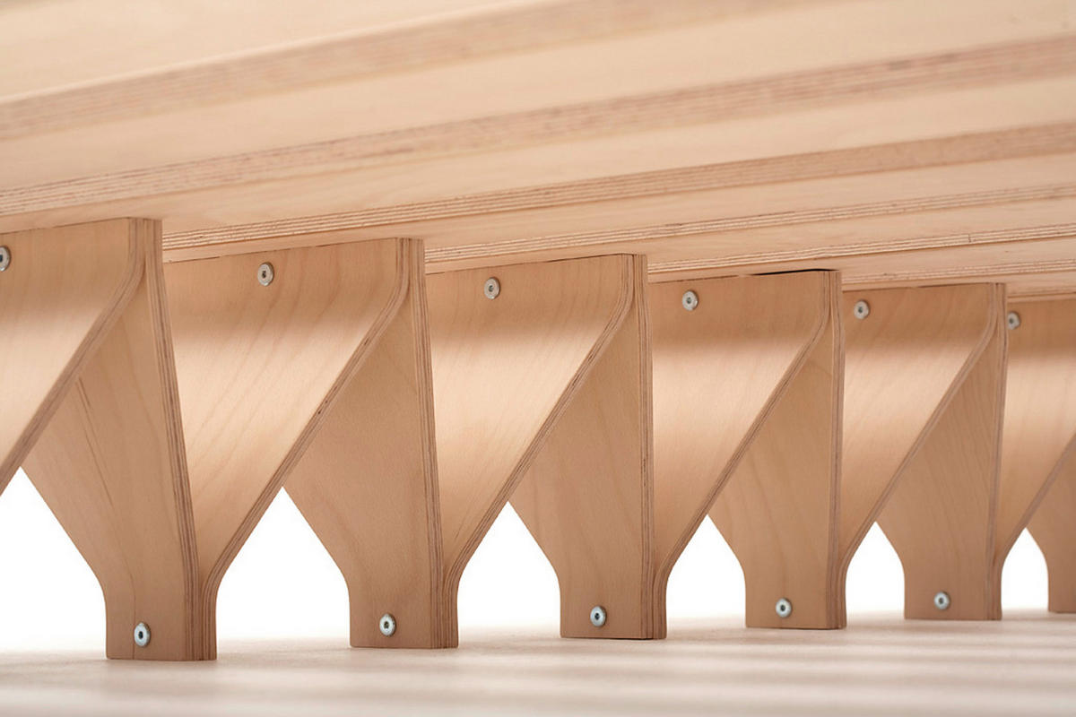 FUTONBETT 170/195 cm  in Buchefarben  - Buchefarben, Design, Holz (170/195cm) - Tojo