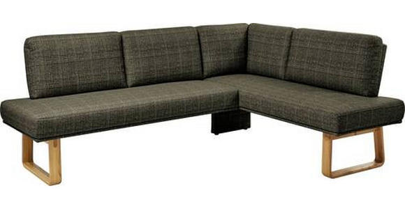 ECKBANK 240/174 cm in Grün, Eichefarben - Eichefarben/Grün, Design, Holz/Textil (240/174cm) - Dieter Knoll