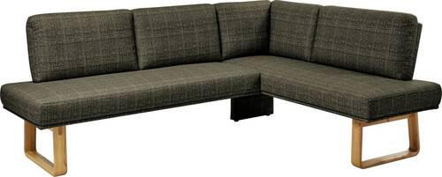 ECKBANK 240/174 cm  in Grün, Eichefarben  - Eichefarben/Grün, Design, Holz/Textil (240/174cm) - Dieter Knoll