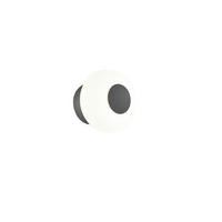LED-WANDLEUCHTE Sapo 20/14.5 cm   - Schwarz, Design, Glas/Metall (20/14.5cm) - Helestra