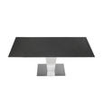ESSTISCH Anthrazit, Edelstahlfarben rechteckig  ausziehbar  - Edelstahlfarben/Anthrazit, Design, Keramik/Metall (120-179/80/76cm) - Novel