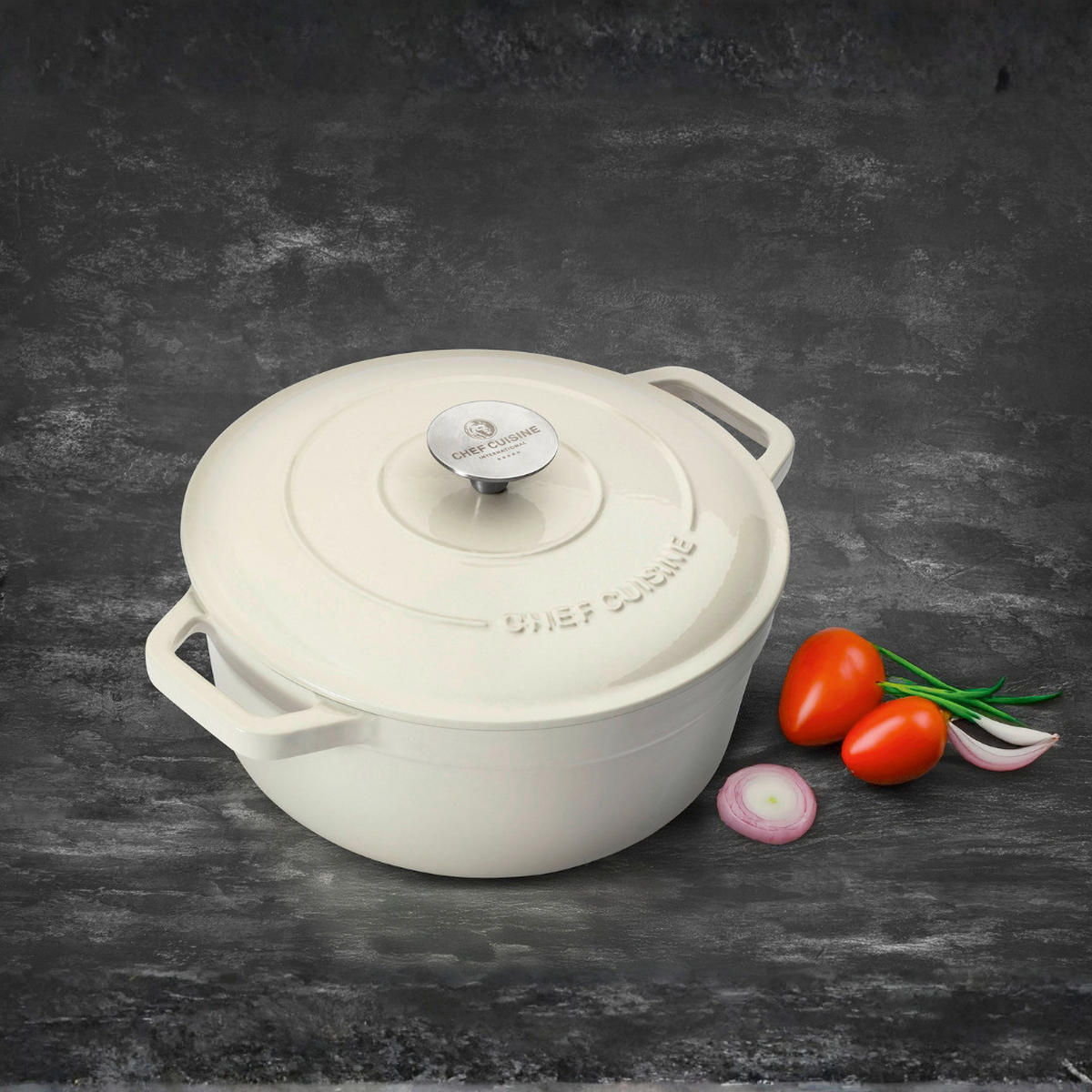 BRÄTER  - Edelstahlfarben/Creme, Basics, Metall (24/10cm) - CHEF CUISINE