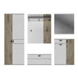 GARDEROBENSCHRANK  in 75/198/37 cm  - Eichefarben/Anthrazit, Design, Holzwerkstoff/Metall (75/198/37cm) - Voleo
