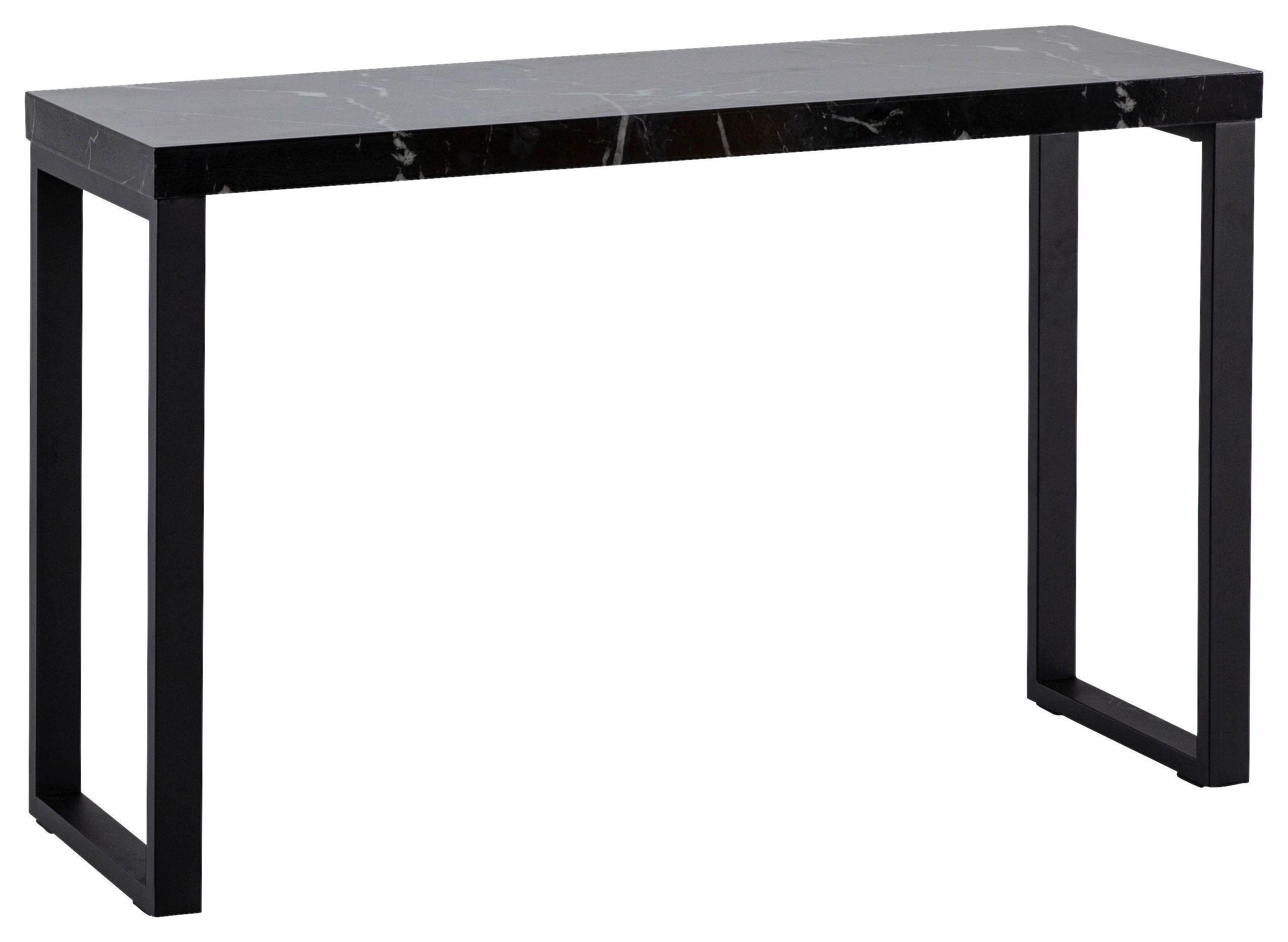 KONSOLENTISCH Schwarz  - Schwarz, Design, Holzwerkstoff/Metall (120/40/76cm) - MID.YOU
