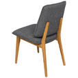 STUHL  Stoffauswahl Webstoff  - Eichefarben/Dunkelgrau, MODERN, Holz/Textil (48/89,5/60cm) - Carryhome