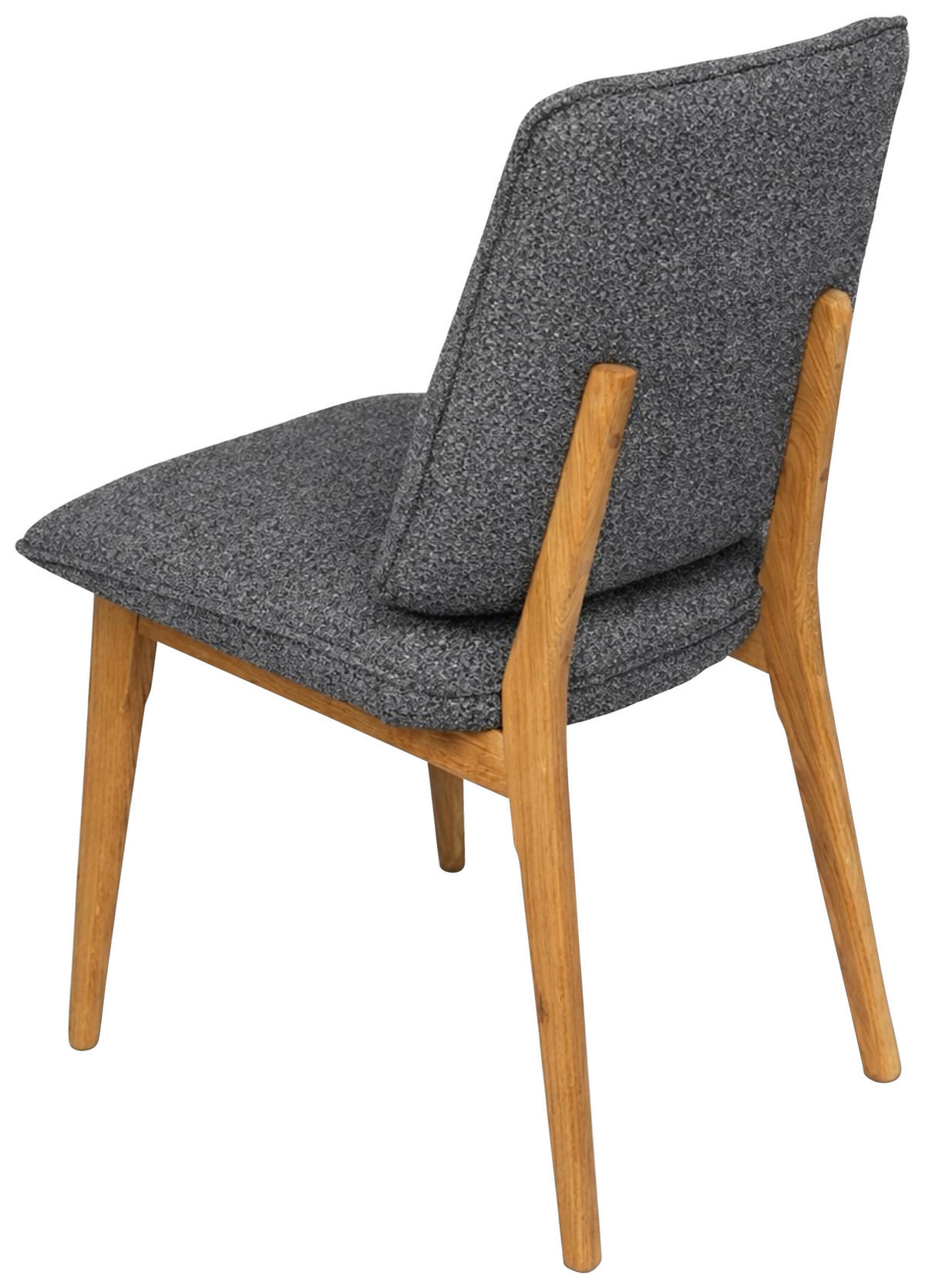 STUHL  Stoffauswahl Webstoff  - Eichefarben/Dunkelgrau, MODERN, Holz/Textil (48/89,5/60cm) - Carryhome