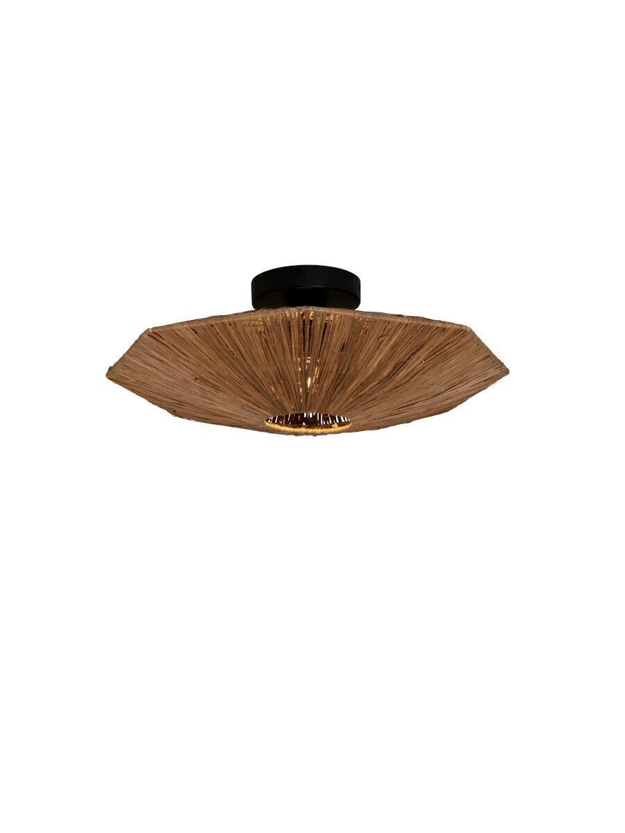 DECKENLEUCHTE Panama 45 cm  - Braun, MODERN, Naturmaterialien (45cm) - Good & Mojo