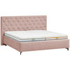 POLSTERBETT 180/200 cm  in Hellrosa  - Hellrosa/Birkefarben, Konventionell, Holz/Textil (180/200cm) - Novel