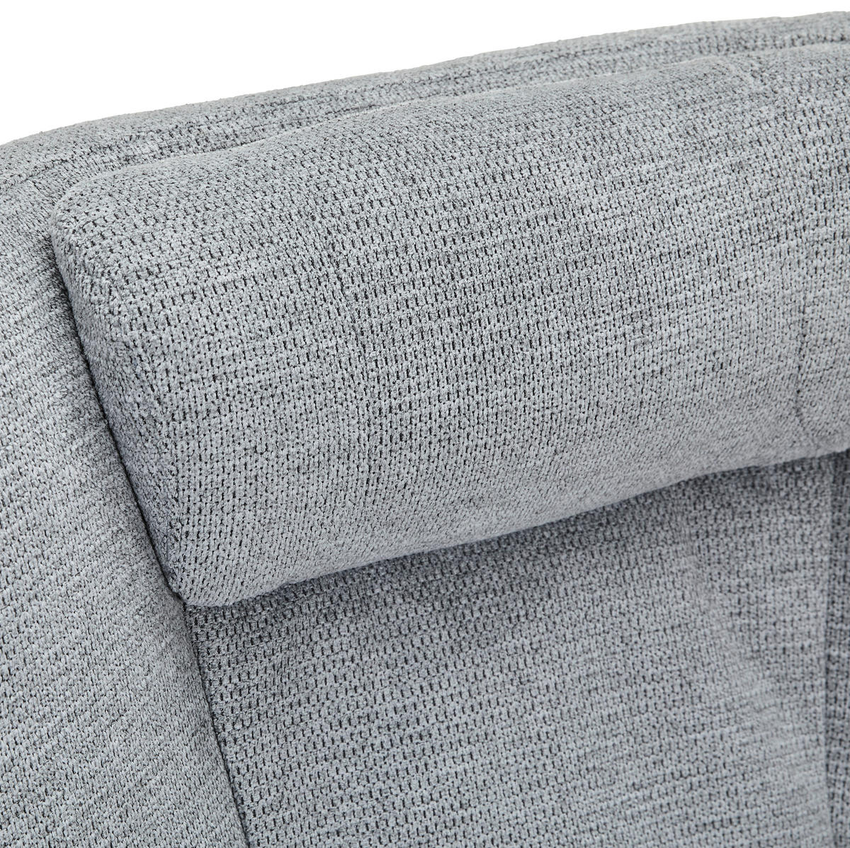 RELAXSESSEL Webstoff Relaxfunktion, Fußteilverstellung, Nackenkissen    - Schwarz/Grau, Design, Textil/Metall (77/109/89cm) - Stylife