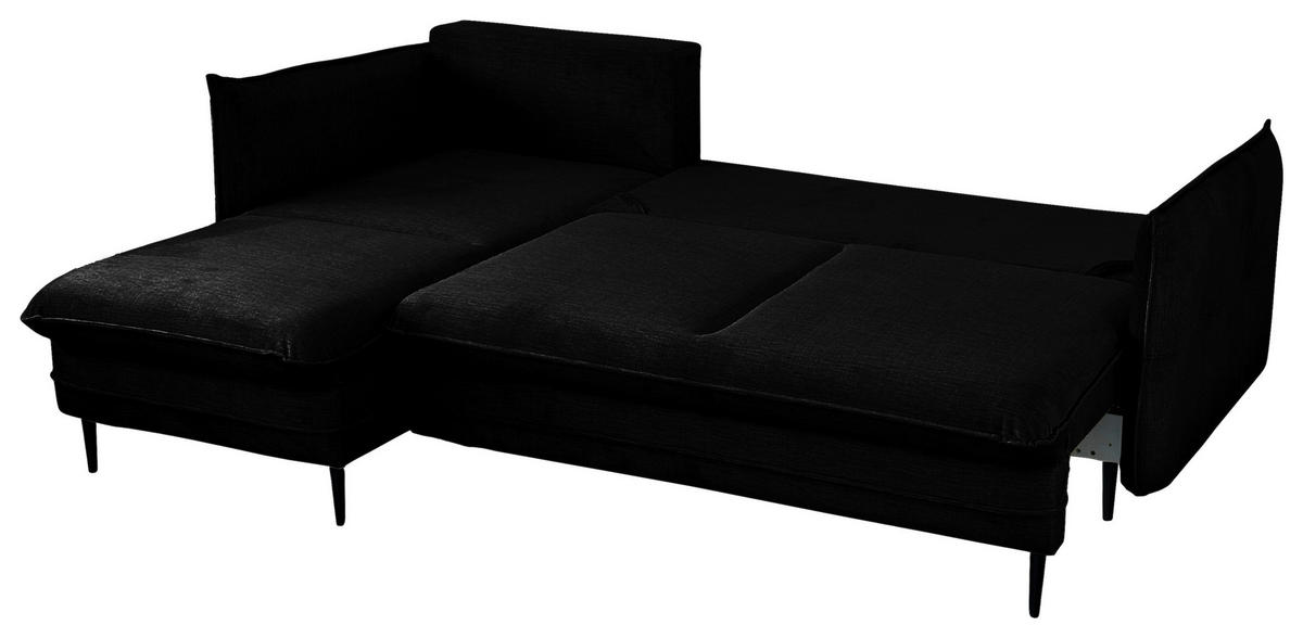 Freisteller von MID.YOU ECKSOFA Schwarz Flachgewebe.