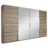 SCHWEBETÜRENSCHRANK 316/211/62 cm 4-türig Eichefarben  - Eichefarben, KONVENTIONELL, Holzwerkstoff (316/211/62cm) - Rauch Möbel