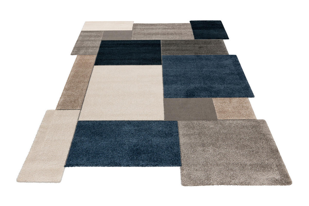 FLACHWEBETEPPICH 160/230 cm My Frisco Blau  - Blau, Basics, Textil (160/230cm) - Obsession