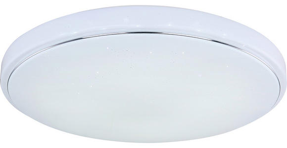 Led Deckenleuchte Lotta Ø 57,5 cm mit Farbwechsler - Weiß, MODERN, Kunststoff/Metall (57,5/8,5cm) - Luca Bessoni