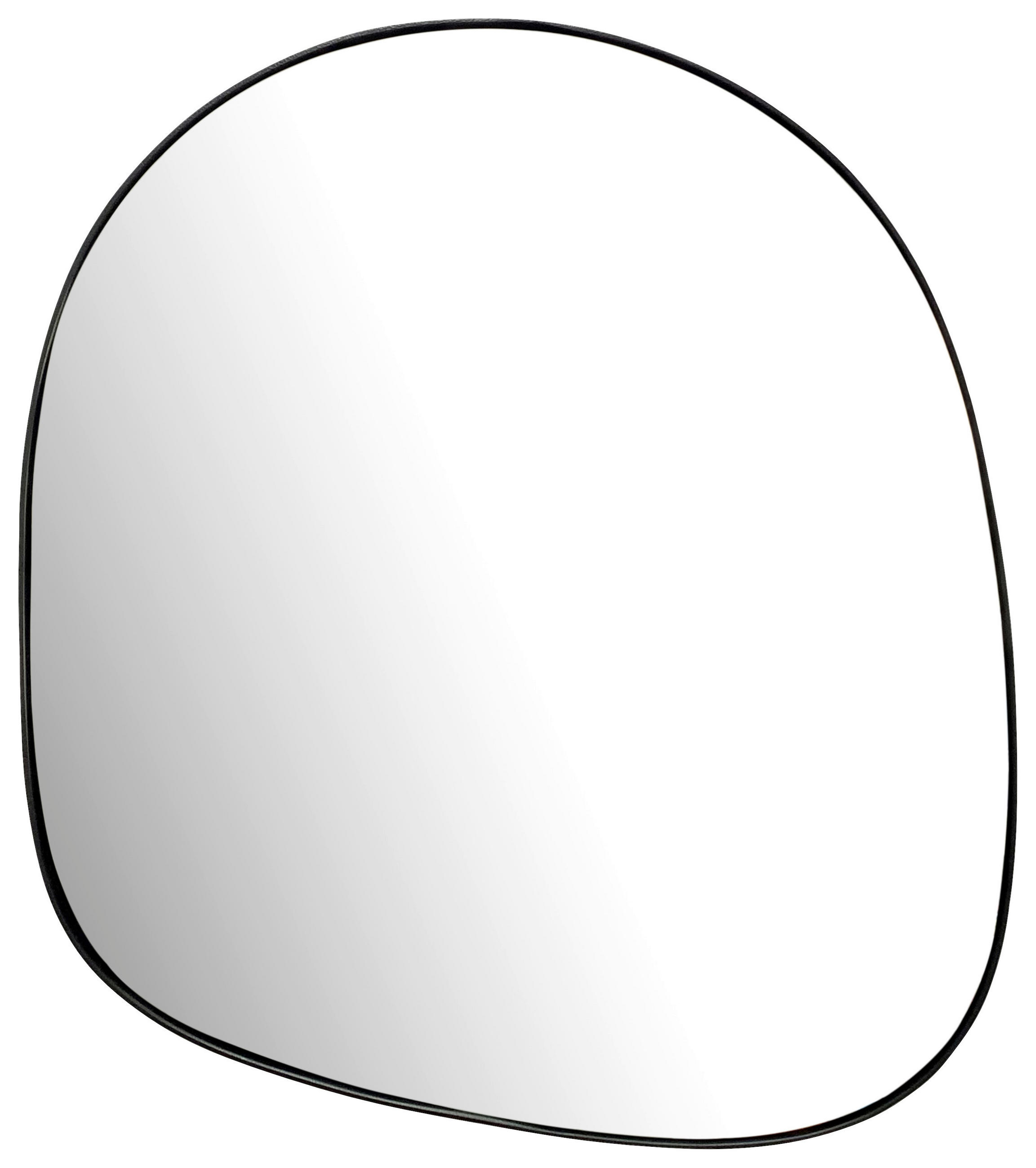 WANDSPIEGEL 53/60/2,5 cm  - Schwarz, Design, Glas/Metall (53/60/2,5cm) - MID.YOU