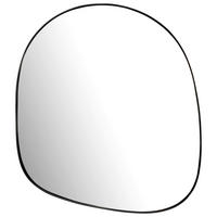 STENSKO OGLEDALO, 53/60/2,5 cm steklo  - črna, Design, kovina/steklo (53/60/2,5cm) - MID.YOU