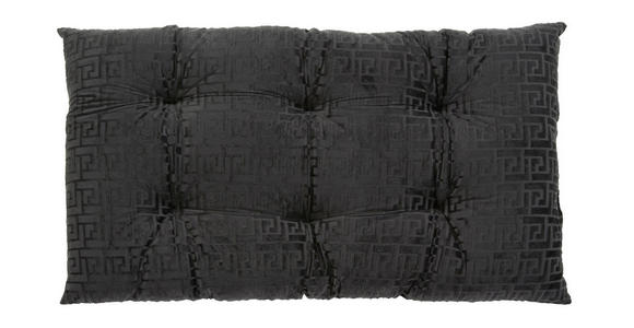 Bodenkissen Mäander - Anthrazit, MODERN, Textil (65/100cm) - Luca Bessoni