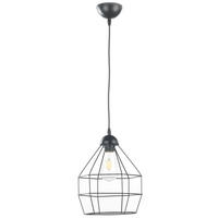 FÜGGESZTÉK - magasfényű fekete, Basics, fém (25/25/120cm)