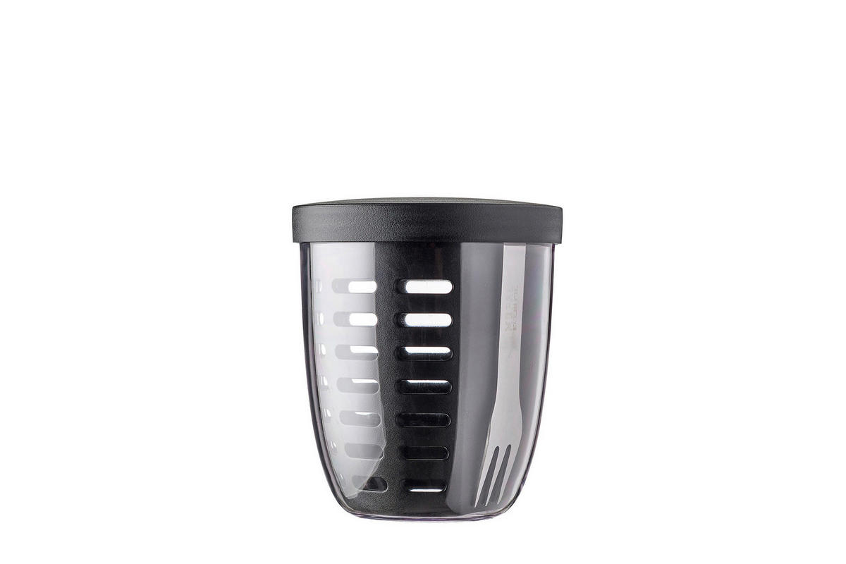PAUSENSET - Schwarz, KONVENTIONELL, Kunststoff (21,4/10,6/19,8cm) - Mepal
