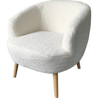 FOTELJA drvo, tekstil  bijela, bež   - bijela/prirodne boje, Moderno, drvo/tekstil (74/71/72cm) - Xora