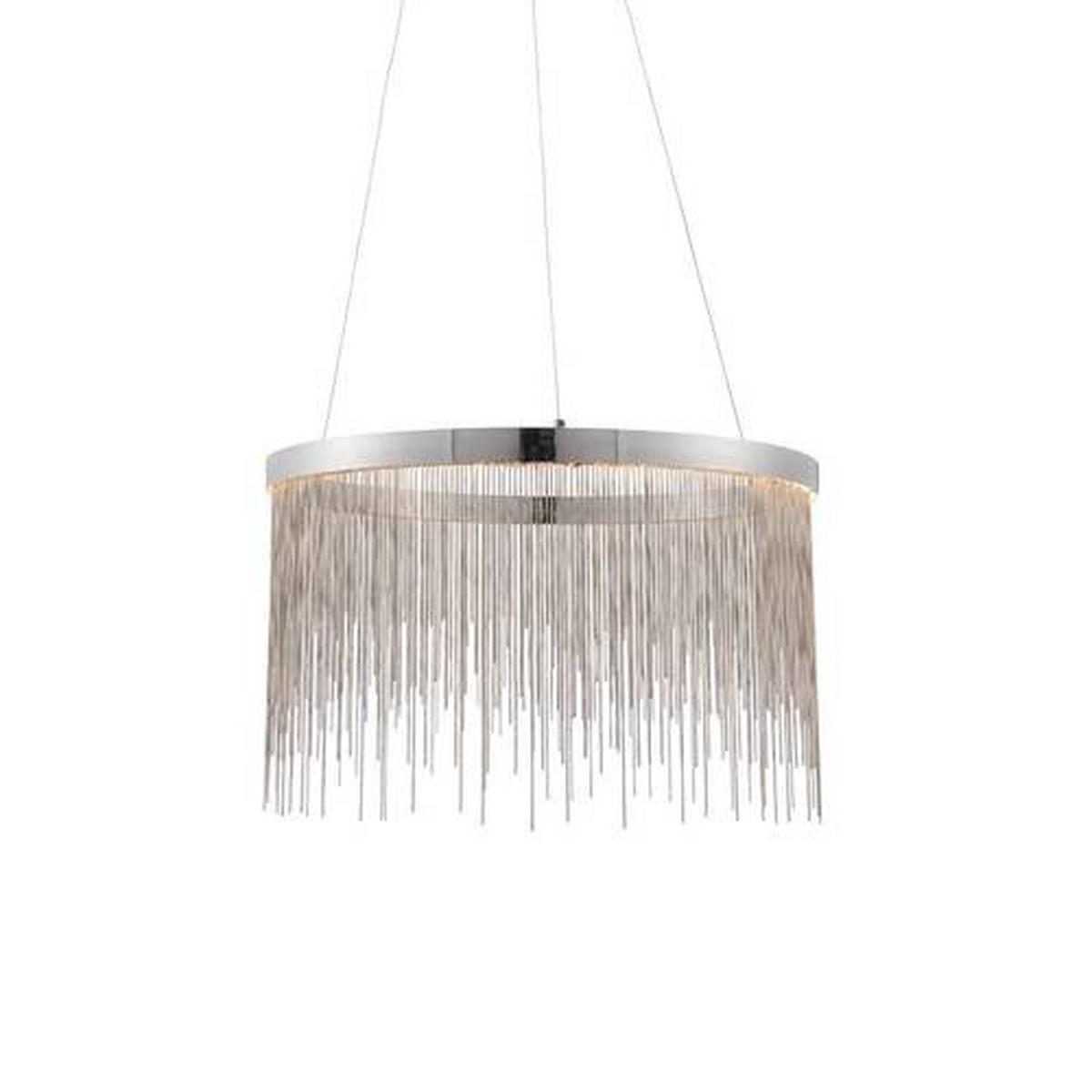 LED-HÄNGELEUCHTE 45/170 cm  - Silberfarben/Messingfarben, Design, Metall (45/170cm) - ENDON