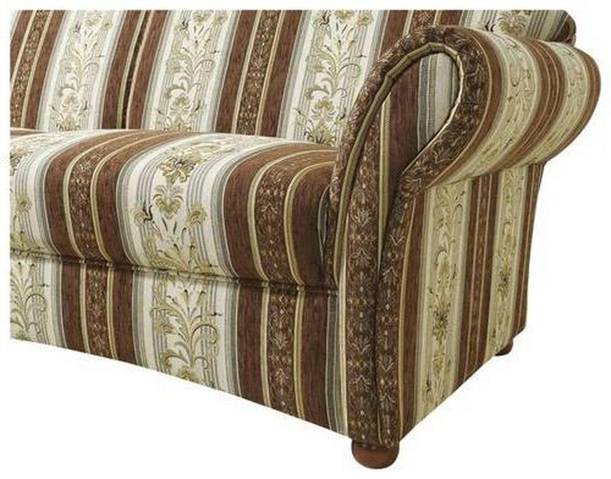 RÉCAMIERE in Chenille Braun, Beige  - Beige/Nussbaumfarben, Design, Holz/Textil (191/83/81cm) - Max Winzer