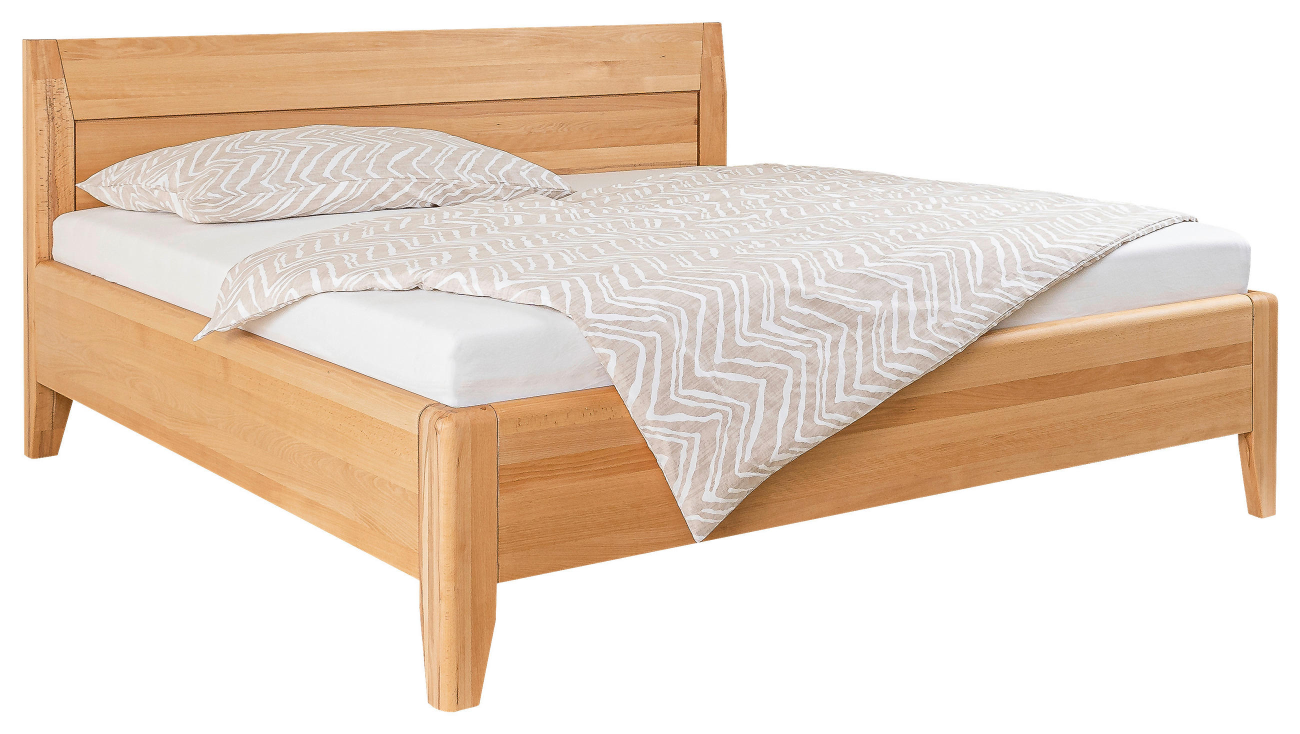 BETT 160/200 cm  in Naturfarben, Kernbuche  - Naturfarben/Kernbuche, MODERN, Holz (160/200cm) - MID.YOU