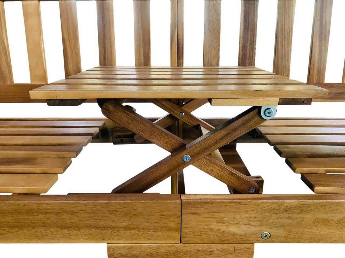 ZÁHRADNÁ LAVICA, akácia, drevo - farba akácie, Basics, drevo (153/57/88cm) - Prestige Home