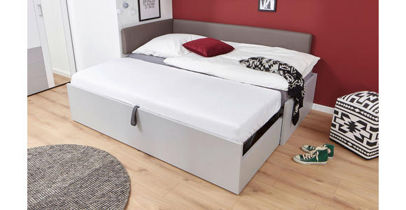 AUSZIEHBETT 90-180/200 cm  in  - Anthrazit, Basics, Holz/Holzwerkstoff (90-180/200cm) - Venda