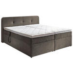 BOXSPRINGBETT 180/200 cm  in Taupe  - Taupe/Schwarz, KONVENTIONELL, Kunststoff/Textil (180/200cm) - Carryhome