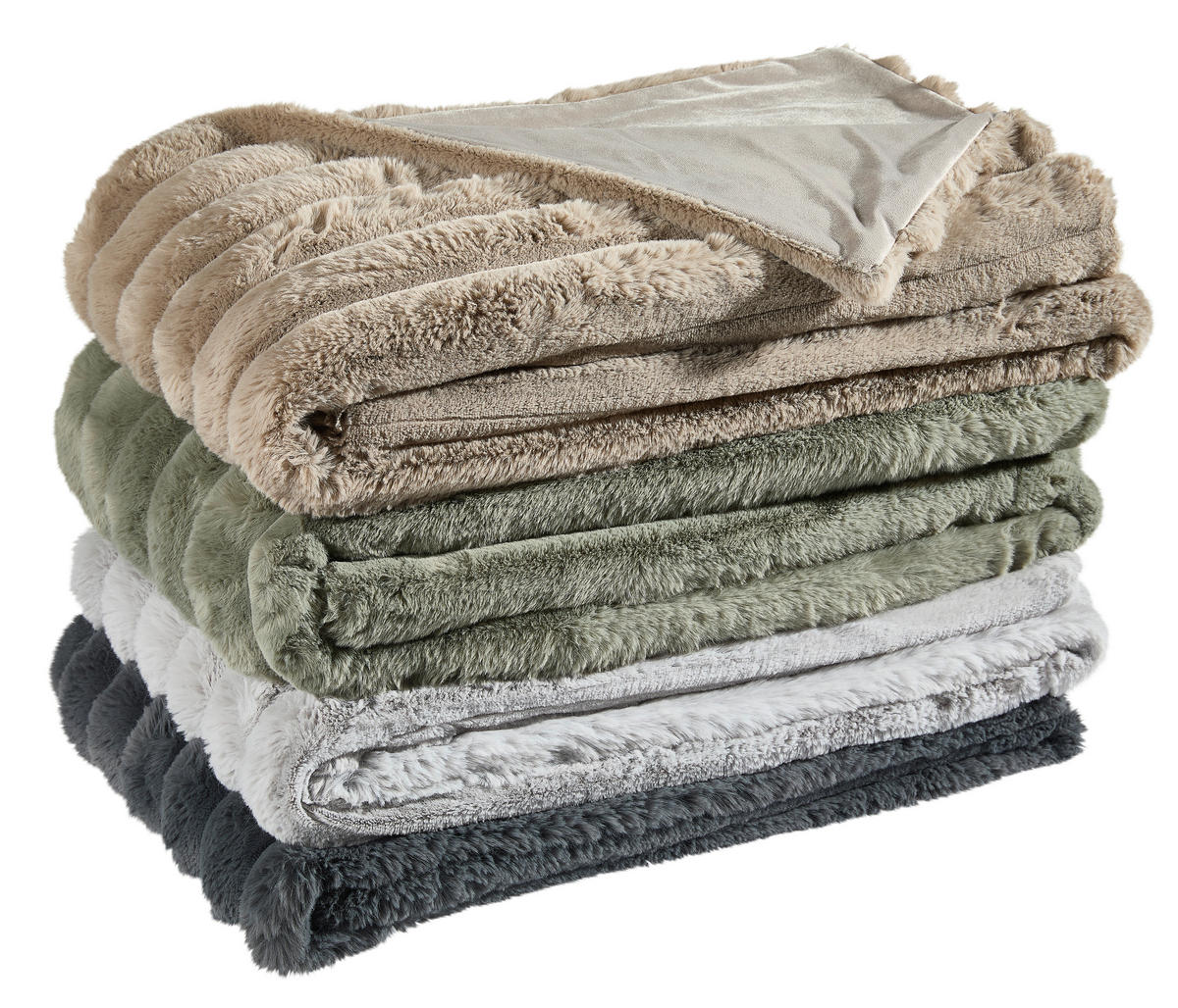 FELLDECKE ZUZANNO 150/200 cm  - Silberfarben, Textil (150/200cm) - Novel
