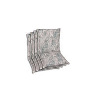 SESSELAUFLAGENSET in Grau, Beige Blätter  - Beige/Grau, Basics, Textil (50/7/100cm)