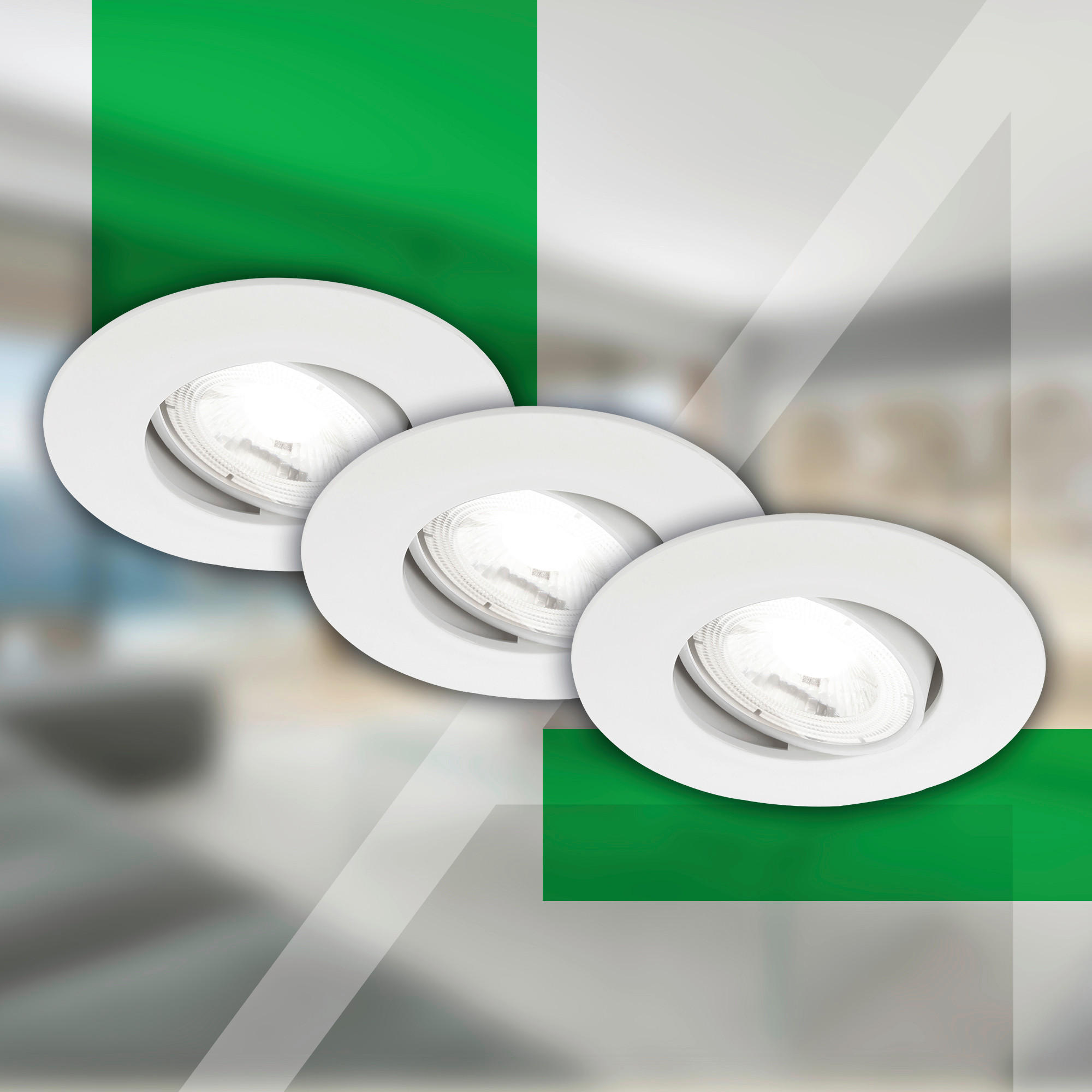 LED REFLEKTOR STROPNI  - bijela, Basics, plastika (9/2,4cm)